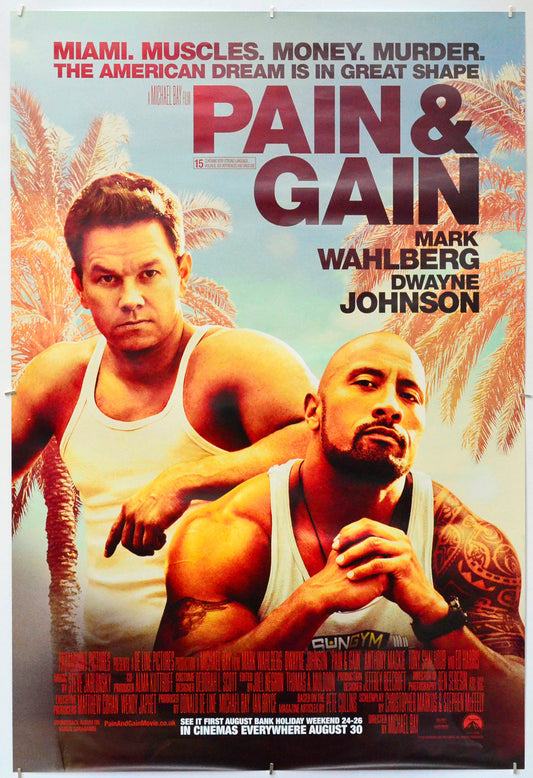 Pain and Gain - Original One Sheet Poster - Film Poster - Movie Poster 