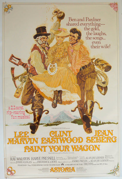 Paint Your Wagon  (Astoria Cinema Version)  Original British 4 Sheet Poster - Film Poster - Movie Poster