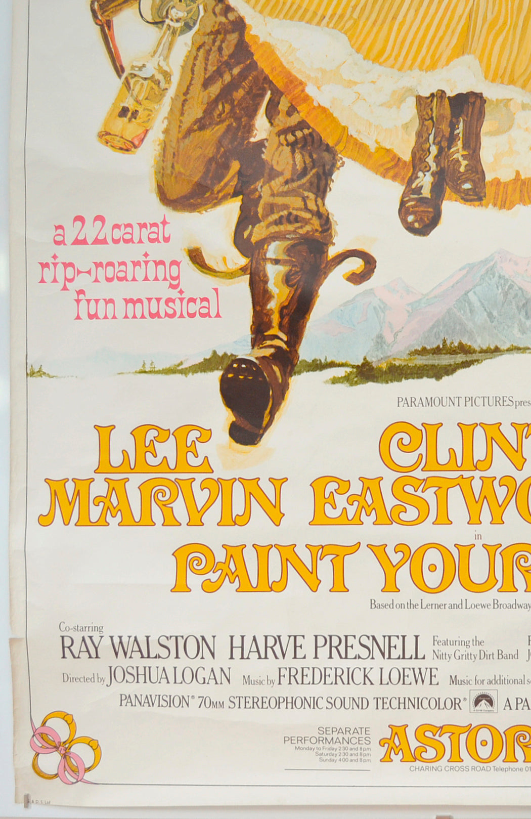 PAINT YOUR WAGON (Bottom Left) Cinema 4 Sheet Movie Poster 