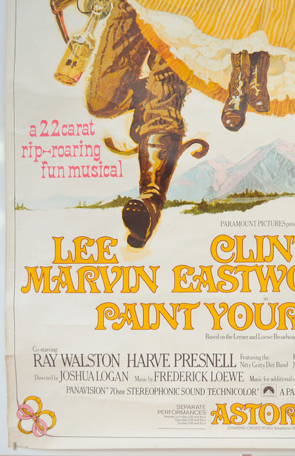 PAINT YOUR WAGON (Bottom Left) Cinema 4 Sheet Movie Poster 