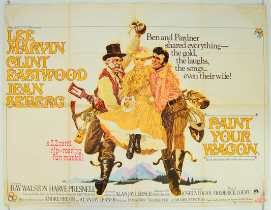 Paint Your Wagon Original British Quad Poster - Film Poster - Movie Poster 