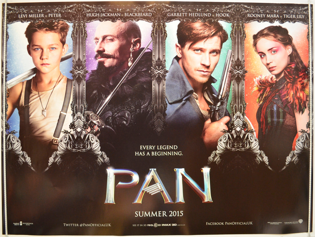 Pan  (Teaser / Advance Version)  Original Quad Poster - Film Poster - Movie Poster 