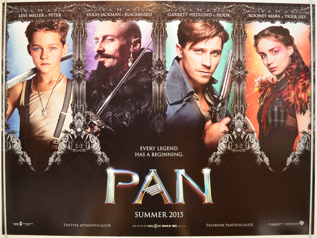 Pan  (Teaser / Advance Version)  Original Quad Poster - Film Poster - Movie Poster 