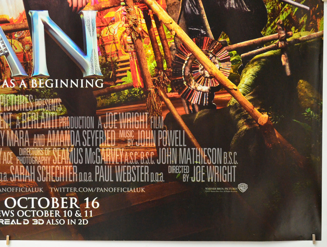 Pan (Bottom Right) Cinema Quad Movie Poster 