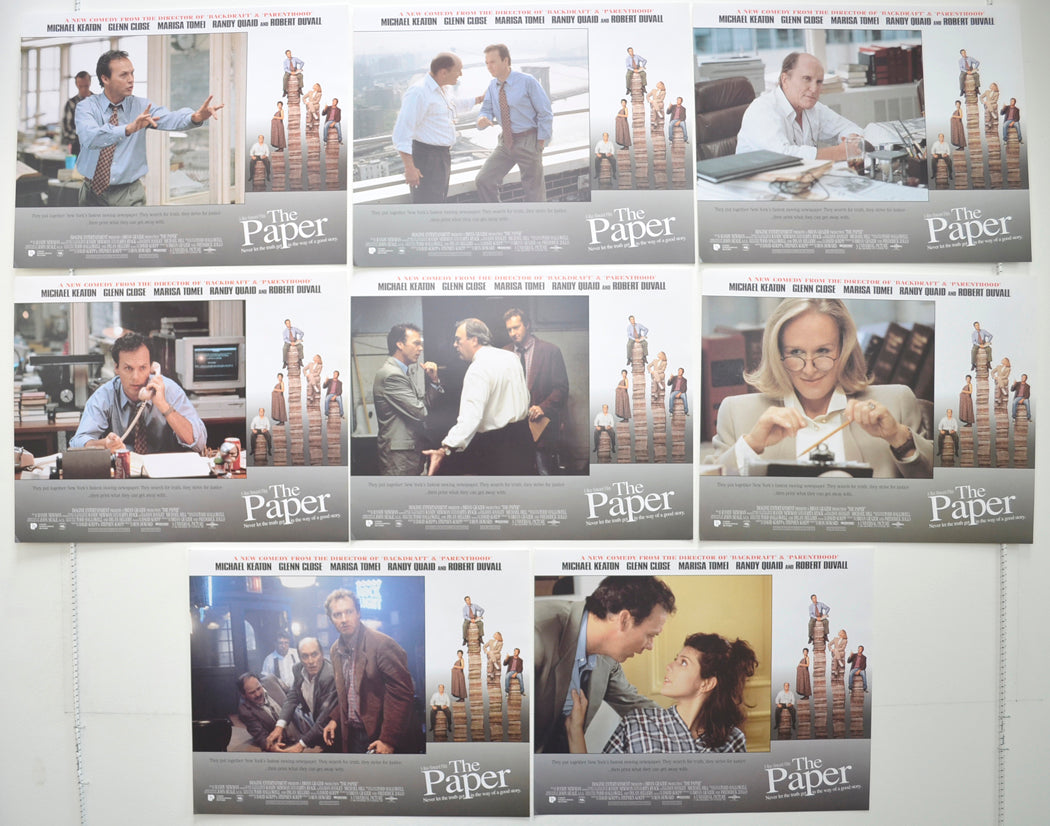 The Paper  Set of 8 Original Cinema Lobby Cards 