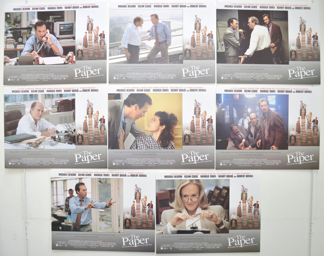 The Paper  Set of 8 Original Cinema Lobby Cards 