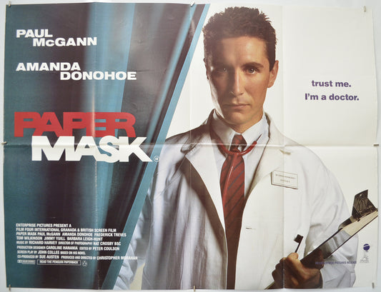 Paper Mask Original Quad Poster - Film Poster - Movie Poster  