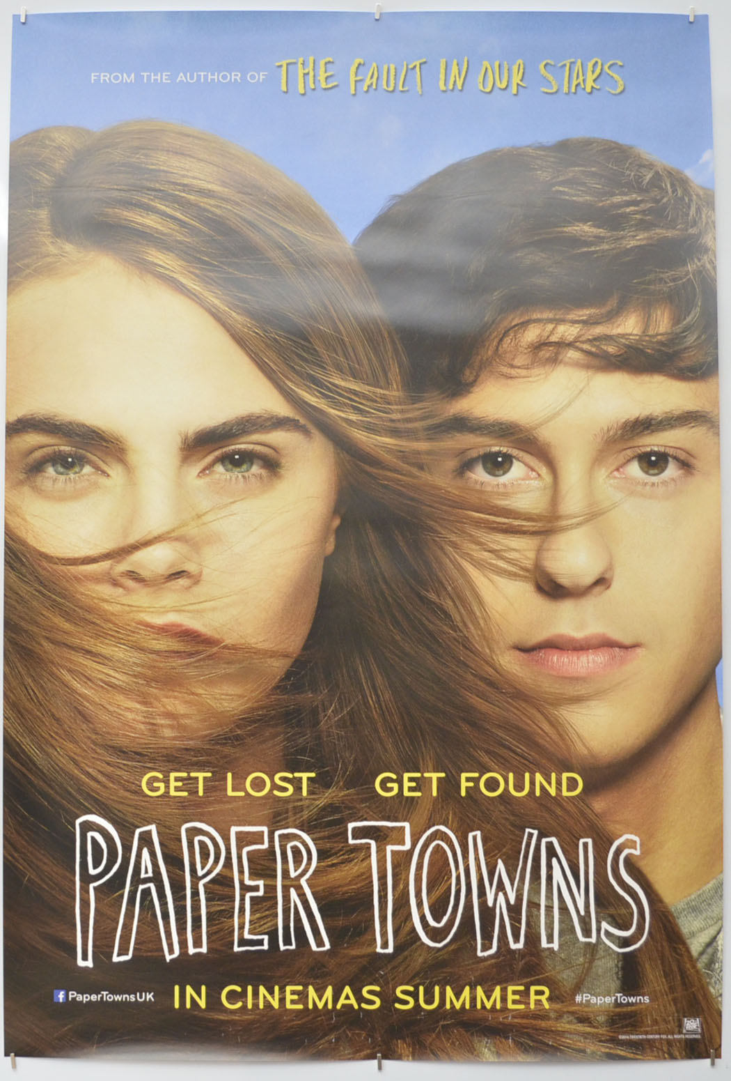 Paper Towns Original One Sheet Poster - Film Poster - Movie Poster