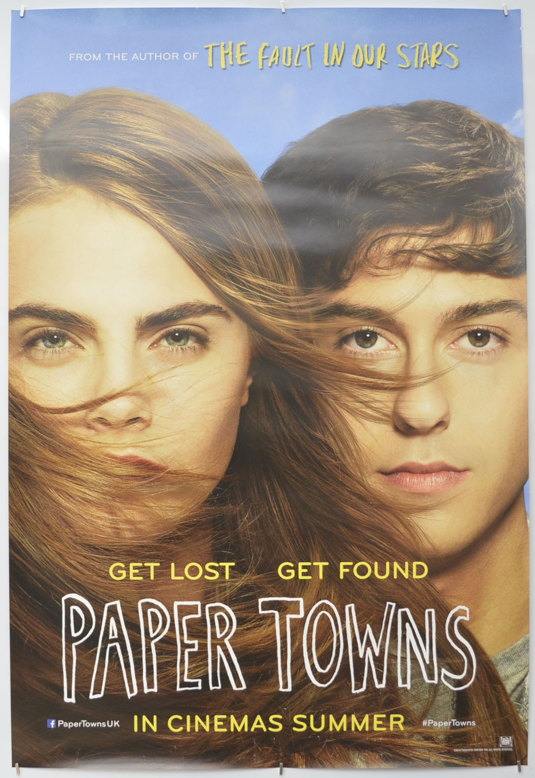 Paper Towns Original One Sheet Poster - Film Poster - Movie Poster