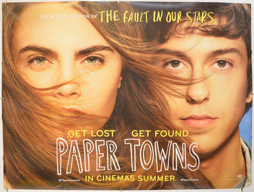 Paper Towns  Original Quad Poster - Film Poster - Movie Poster