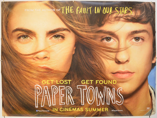 Paper Towns  Original Quad Poster - Film Poster - Movie Poster