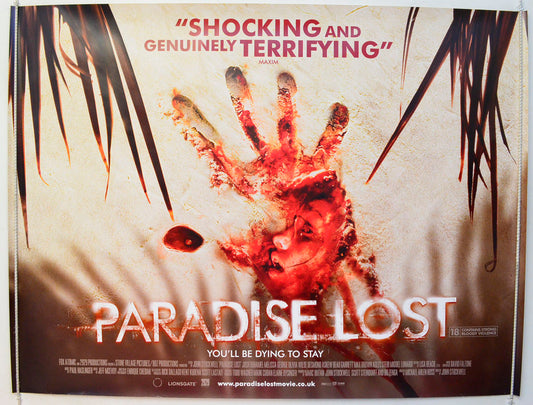 Paradise Lost  (a.k.a. Turistas)   Original British Quad Poster - Film Poster - Movie Poster 