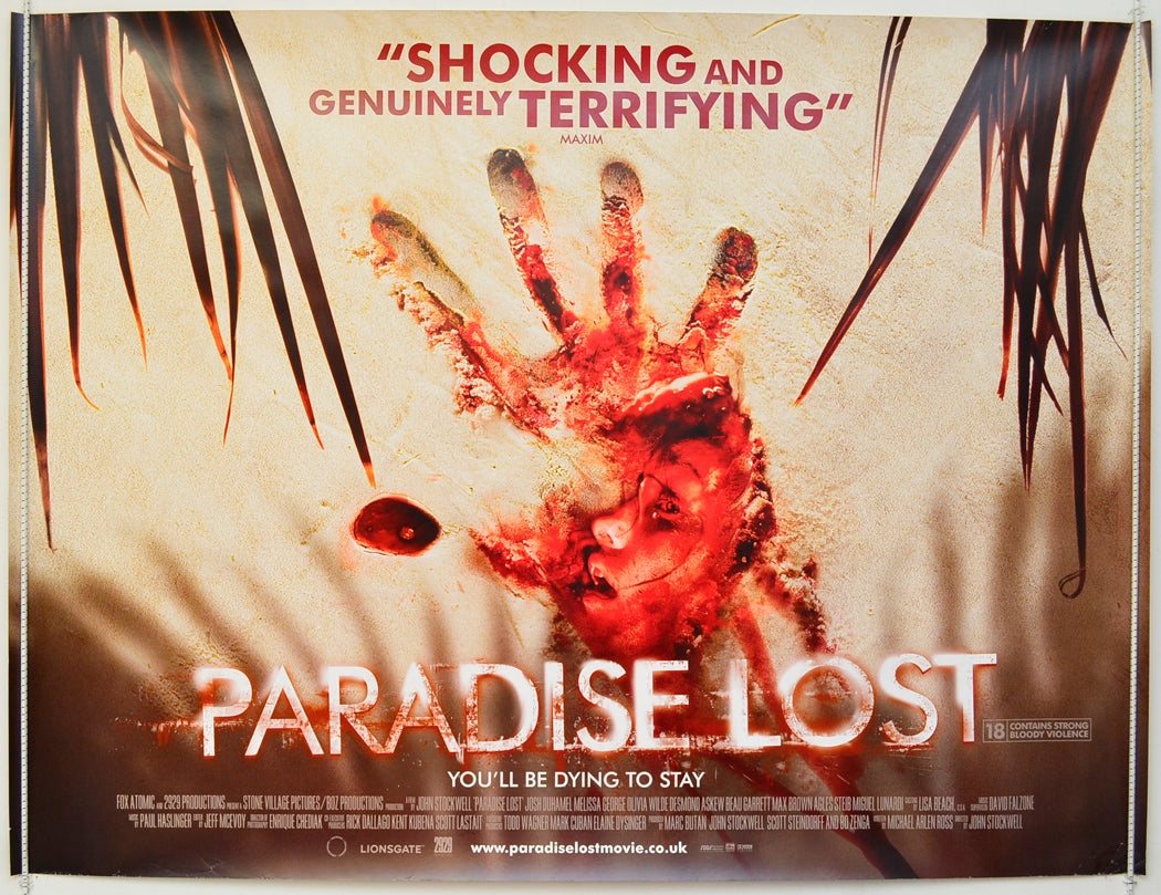 Paradise Lost  (a.k.a. Turistas)   Original Quad Poster - Film Poster - Movie Poster  