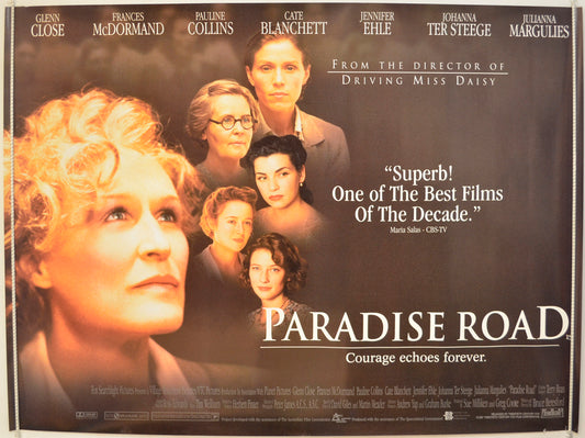 Paradise Road  Original Quad Poster - Film Poster - Movie Poster