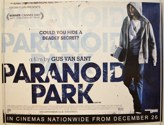 Paranoid Park  Original Quad Poster - Film Poster - Movie Poster 