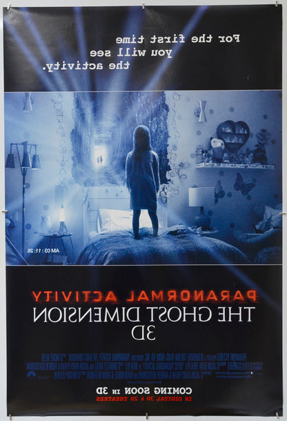 Paranormal Activity: The Ghost Dimension (Back) Cinema One Sheet Movie Poster 