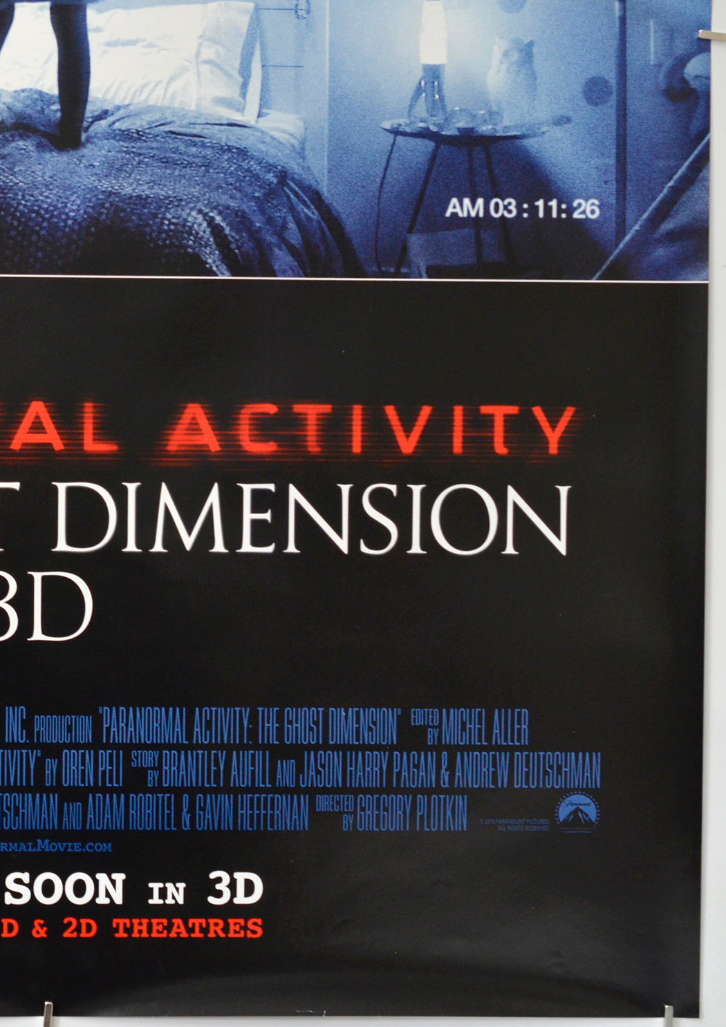 Paranormal Activity: The Ghost Dimension (Bottom Right) Cinema One Sheet Movie Poster 