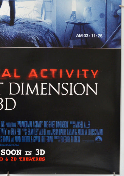 Paranormal Activity: The Ghost Dimension (Bottom Right) Cinema One Sheet Movie Poster 