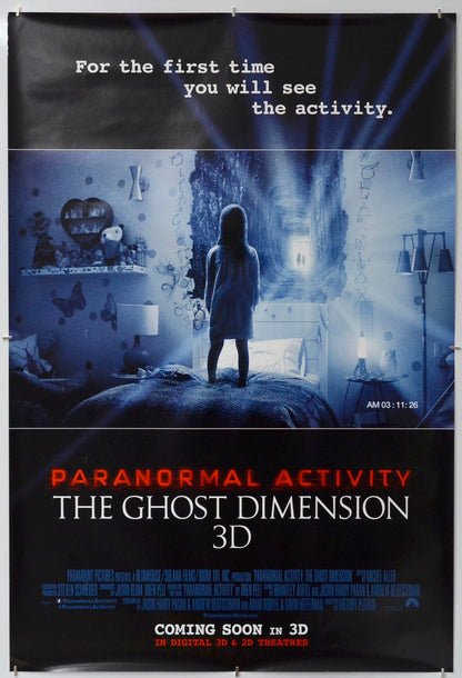 Paranormal Activity: The Ghost Dimension - Original One Sheet Poster - Film Poster - Movie Poster 