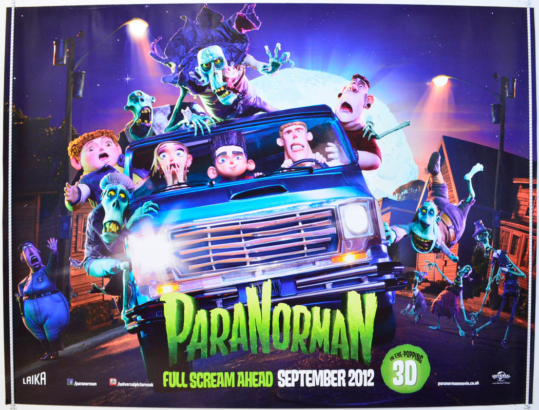 Paranorman Original British Quad Poster - Film Poster - Movie Poster 