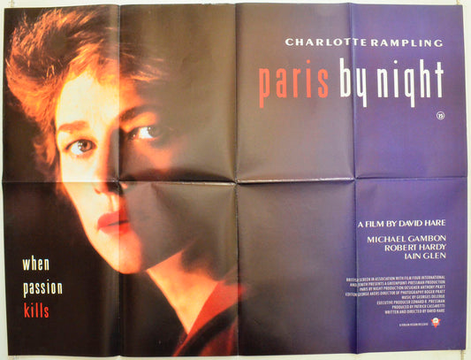 Paris By Night Original British Quad Poster - Film Poster - Movie Poster 