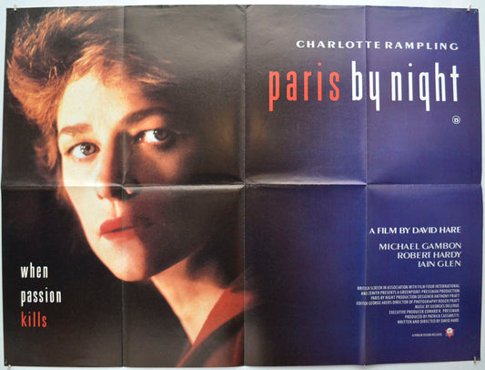 Paris By Night Original Quad Poster - Film Poster - Movie Poster