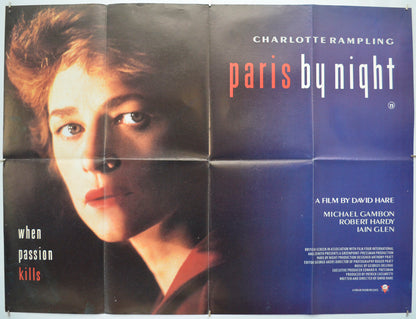 Paris By Night Original Quad Poster - Film Poster - Movie Poster  