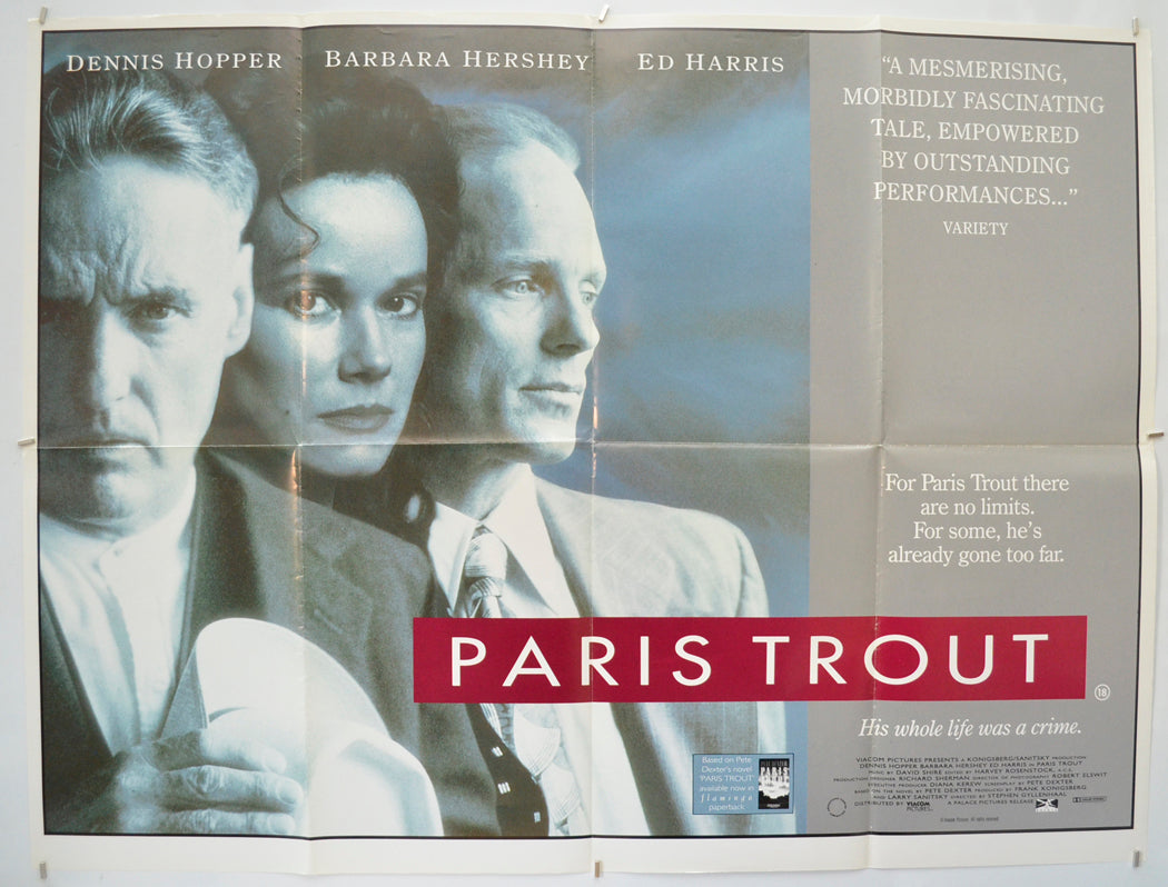 Paris Trout Original Quad Poster - Film Poster - Movie Poster  