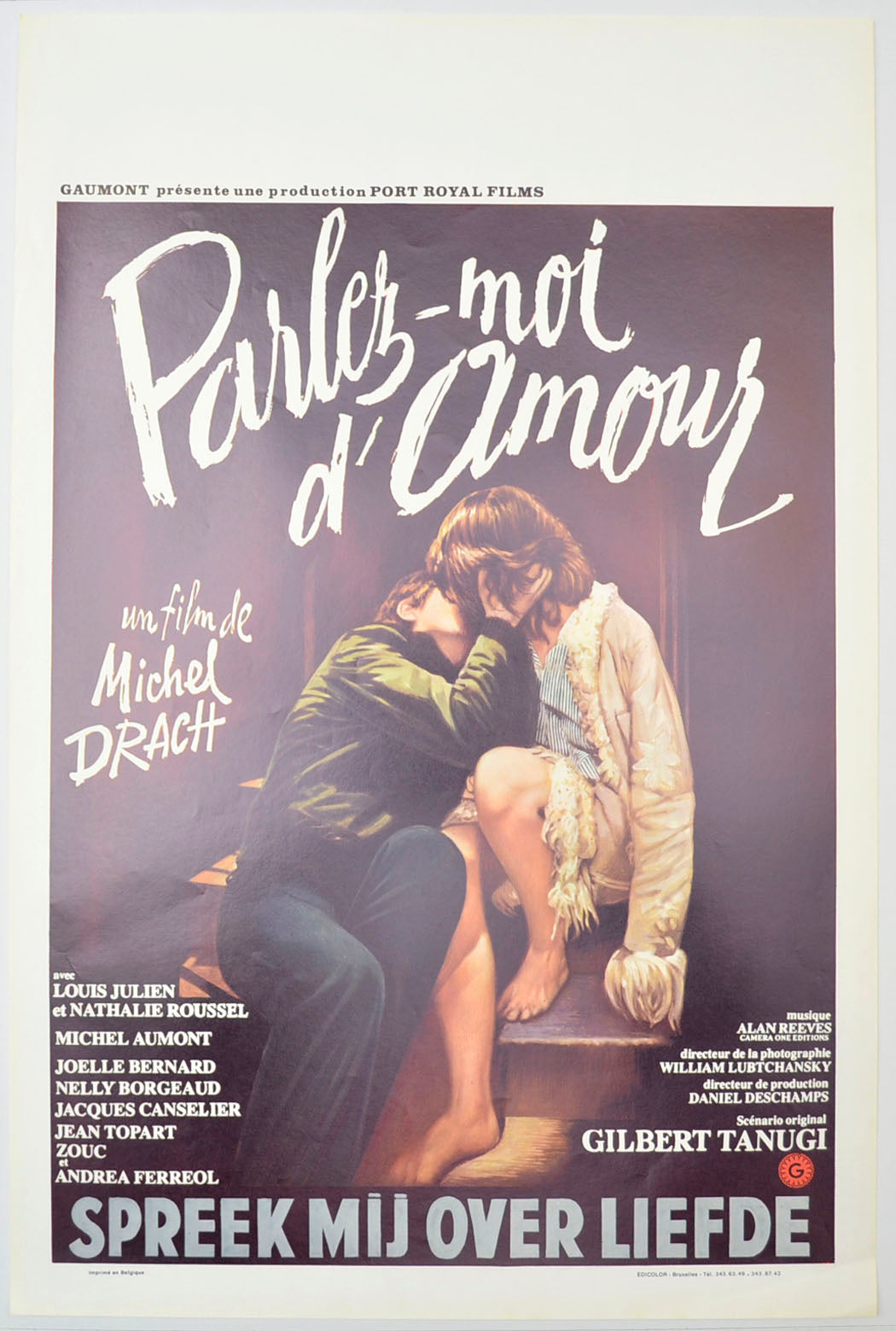 Parlez-Moi D'amour Original Belgian Poster - Film Poster - Movie Poster