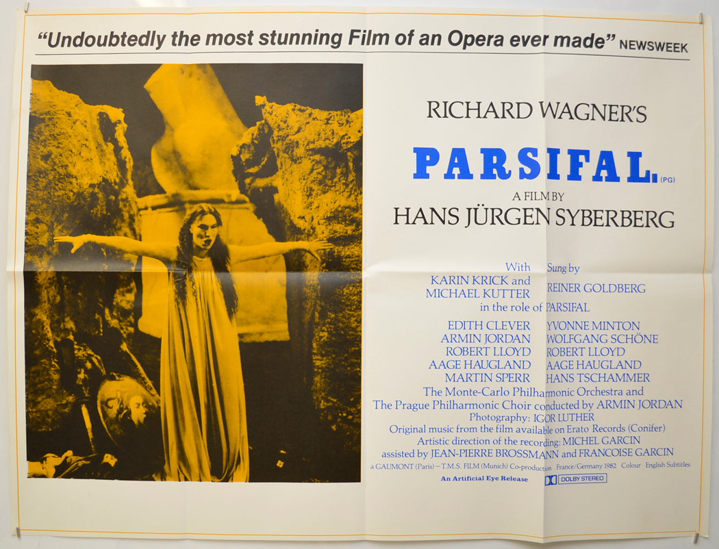 Parsifal Original Quad Poster - Film Poster - Movie Poster