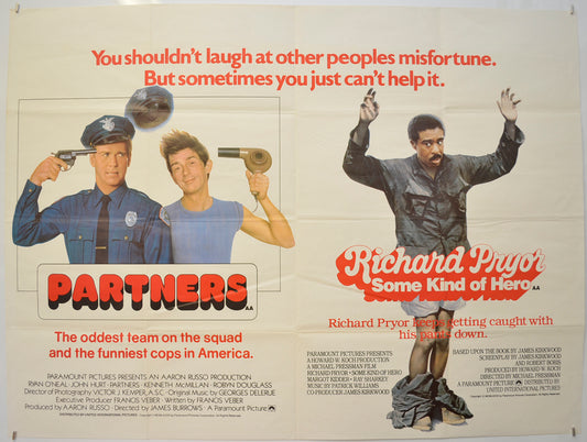 Partners / Some Kind Of Hero  (Double Bill)   Original Quad Poster - Film Poster - Movie Poster