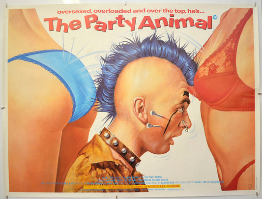 Party Animal Original Quad Poster - Film Poster - Movie Poster