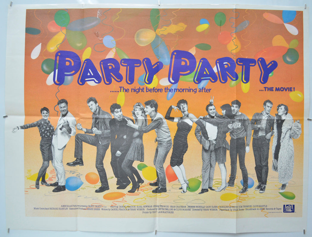 Party Party - Original Quad Poster - Film Poster - Movie Poster