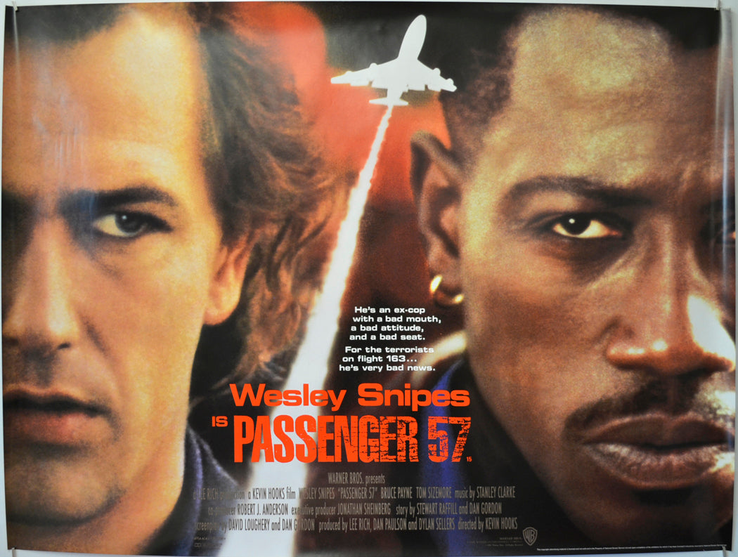 Passenger 57 Original Quad Poster - Film Poster - Movie Poster