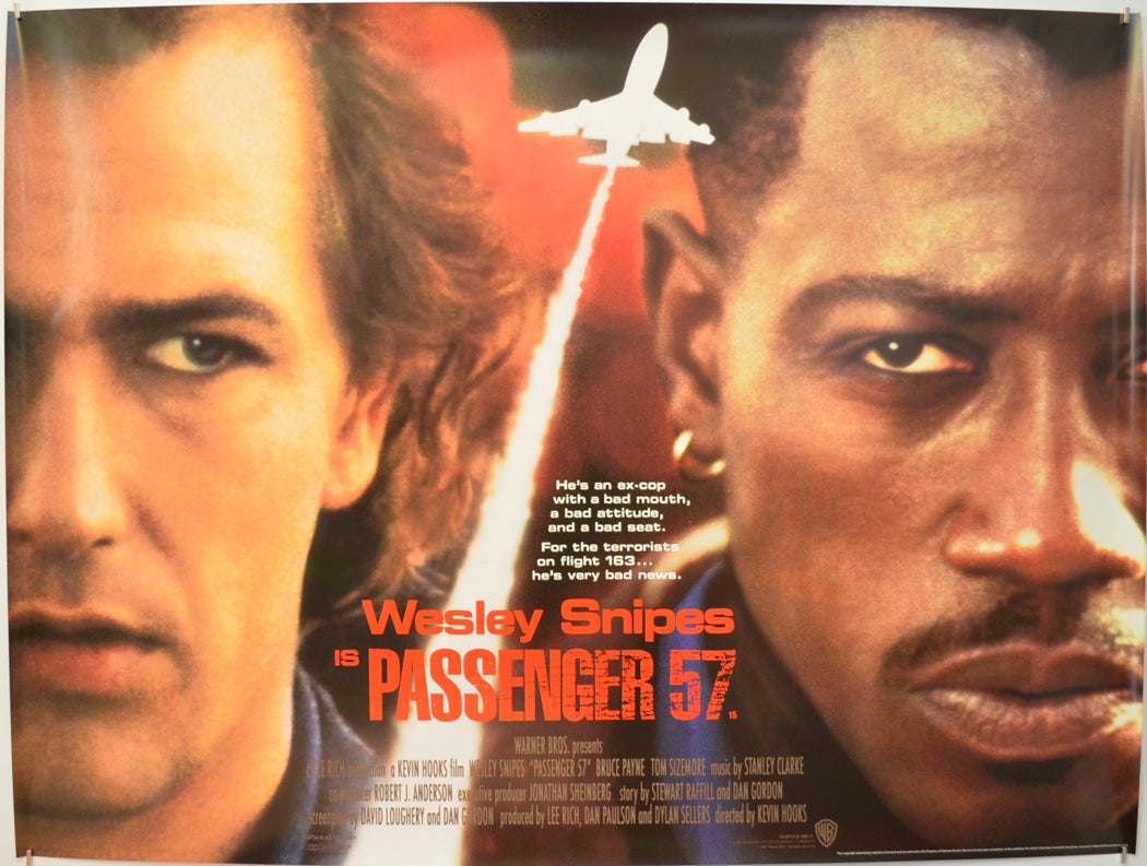 Passenger 57 Original Quad Poster - Film Poster - Movie Poster