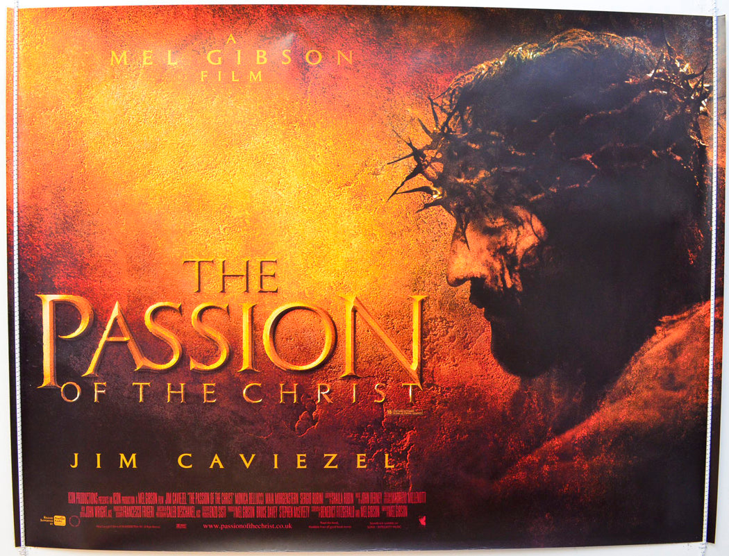 The Passion Of The Christ Original British Quad Poster - Film Poster - Movie Poster 