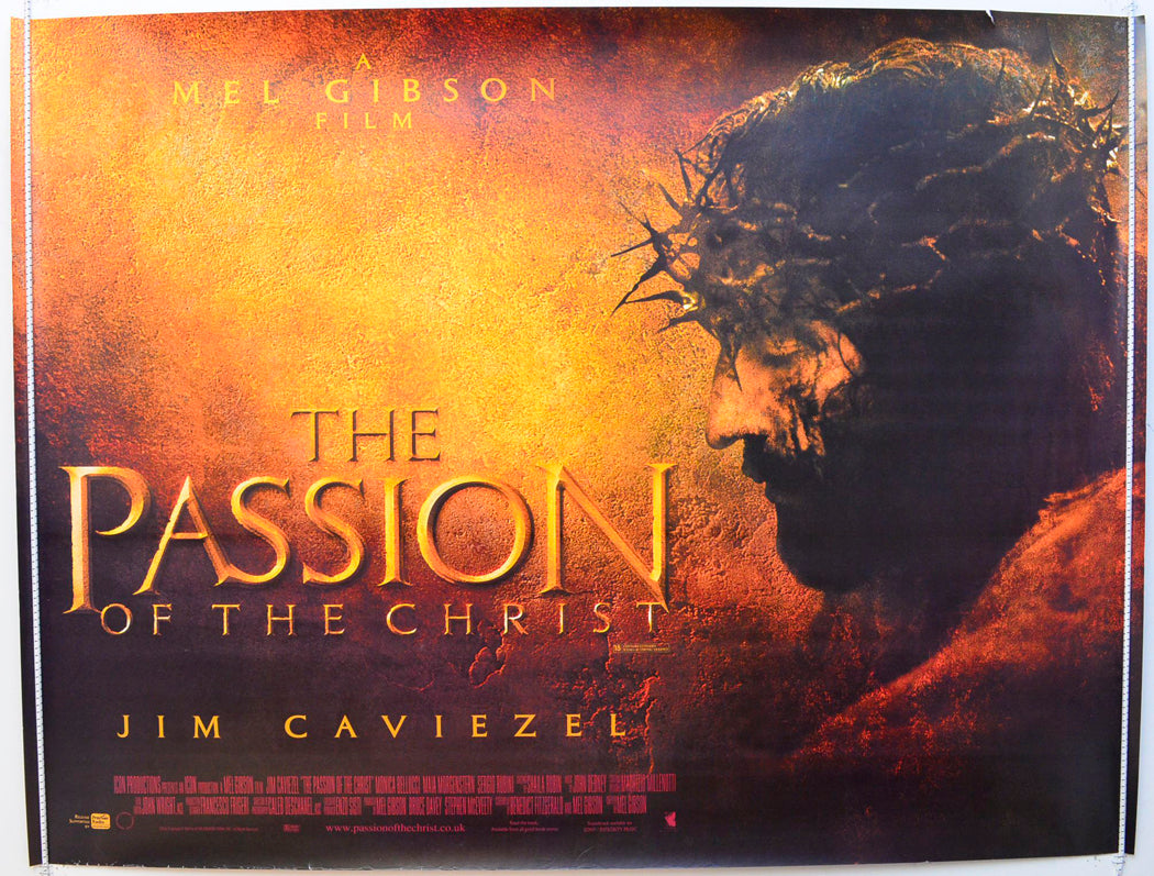 The Passion Of The Christ Original British Quad Poster - Film Poster - Movie Poster 