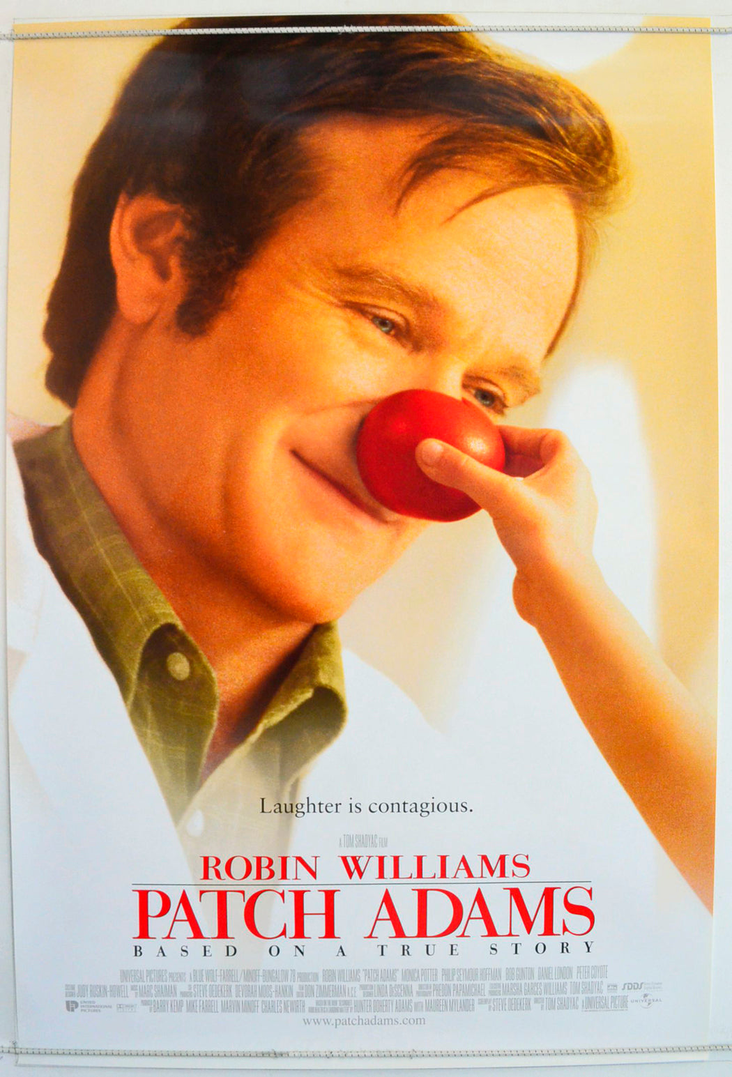 Patch Adams  (Teaser / Advance Version)   Original One Sheet Poster - Film Poster - Movie Poster 