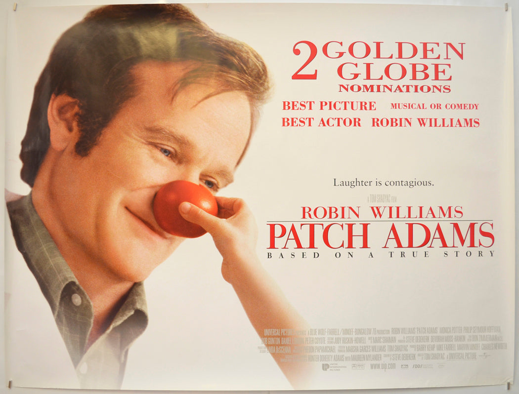 Patch Adams Original Quad Poster - Film Poster - Movie Poster