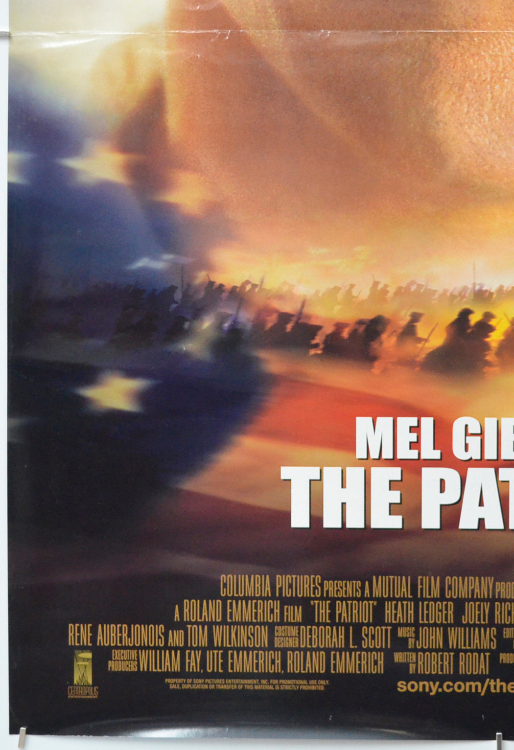 THE PATRIOT (Bottom Left) Cinema One Sheet Movie Poster 