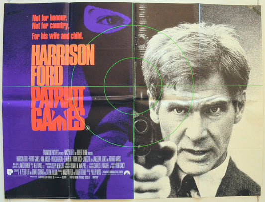 Patriot Games Original British Quad Poster - Film Poster - Movie Poster 