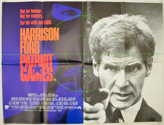 Patriot Games Original Quad Poster - Film Poster - Movie Poster  