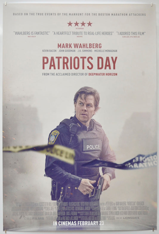 Patriots Day Original One Sheet Poster - Film Poster - Movie Poster