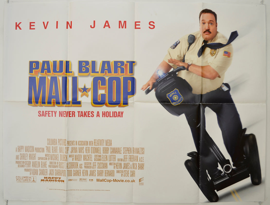 Paul Blart - Mall Cop   Original Quad Poster - Film Poster - Movie Poster 