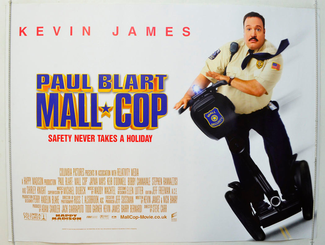 Paul Blart - Mall Cop  Original British Quad Poster - Film Poster - Movie Poster