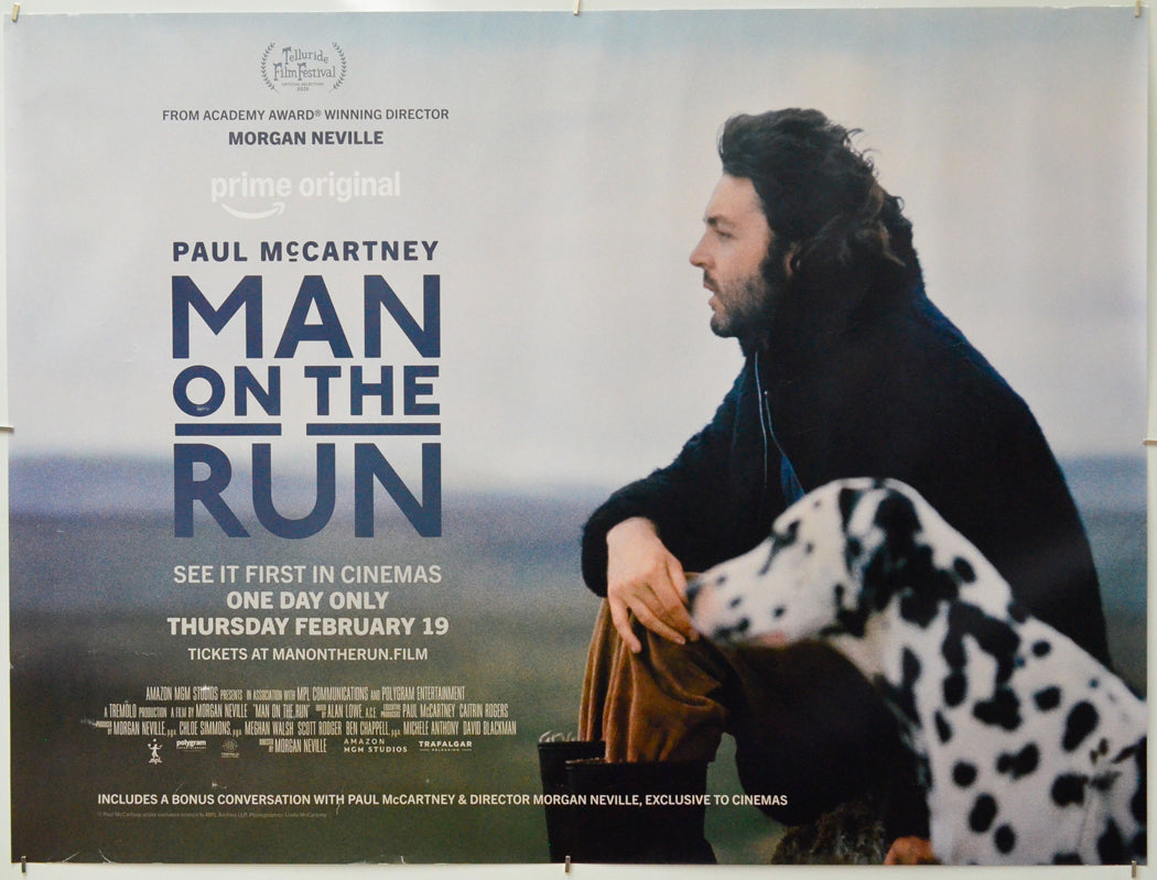 Paul McCartney: Man on the Run - Original Quad Poster - Film Poster - Movie Poster