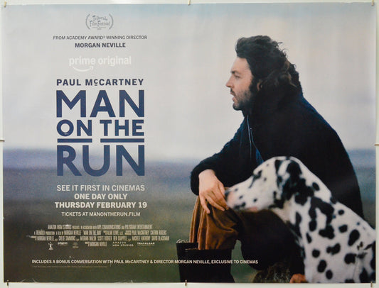 Paul McCartney: Man on the Run - Original Quad Poster - Film Poster - Movie Poster