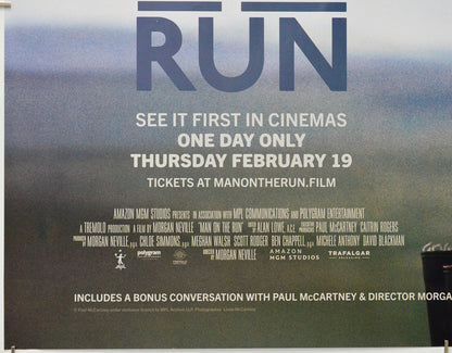 Paul McCartney: Man on the Run (Bottom Left) Cinema Quad Movie Poster 