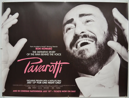 Pavarotti - Original Quad Poster - Film Poster - Movie Poster