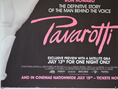 PAVAROTTI (Bottom Left) Cinema Quad Movie Poster 